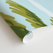 "Take Me To The Sea" - Wall Mural in White by Alexa Zurcher - Close-up