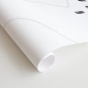 "Speckled" - Wall Mural in White by JoAnn Jinks - Close-up