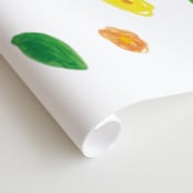 "Jardin" - Wall Mural in Sunrise Orange by Erika Firm - Close-up