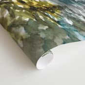 "Forest Mist" - Wall Mural in White by Anne Kostecki - Close-up
