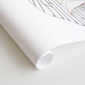 "Imagine Blooms" - Wall Mural in White by Maggie Ramirez Burns - Close-up