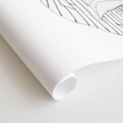 "Imagine Blooms" - Wall Mural in White by Maggie Ramirez Burns - Close-up