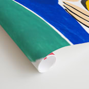 "Primario" - Wall Mural in White by FERNANDA MARTINEZ - Close-up