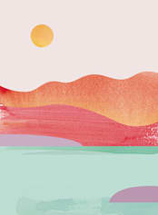 "Looking Far West" - Wall Mural in White by sue prue - Full Size