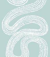 "River of Dots" - Wall Mural in White by Jorey Hurley - Full Size