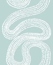 "River of Dots" - Wall Mural in White by Jorey Hurley - Full Size