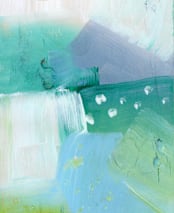 "Mountain Abstract" - Wall Mural in Snow by Lindsay Megahed - Full Size
