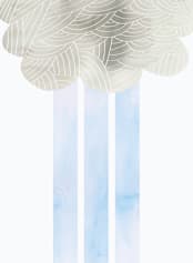 "Cloud and rain" - Wall Mural in sky by Kanika Mathur - Full Size
