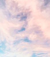 "Cotton Candy Sky" - Wall Mural in White by Kamala Nahas - Full Size