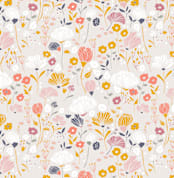 "Glad Garden" - Wall Mural in Neutral by Kiersten Garner - Full Size