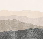 "foggy mountain view" - Wall Mural in White by Susanne Kasielke - Full Size