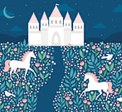 "Enchanted" - Wall Mural in White by Brandy Folse - Full Size