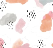 "Speckled" - Wall Mural in White by JoAnn Jinks - Full Size