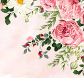 "Peony Wisp" - Wall Mural in White by Susan Moyal - Full Size