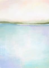"Coral Bay" - Wall Mural in White by AlisonJerry - Full Size