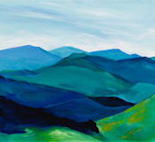 "Enchanted Vista" - Wall Mural in White by Jenny Partrite - Full Size