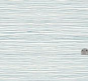 "Seal" - Wall Mural in Cream by Jorey Hurley - Full Size