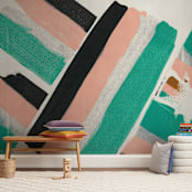 "Togetherness" - Wall Mural in White by Christina Flowers - In a Room