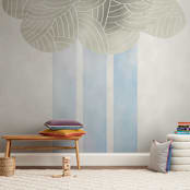 "Cloud and rain" - Wall Mural in sky by Kanika Mathur - In a Room