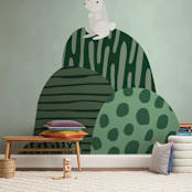 "Bunny" - Wall Mural in White by Megan Monismith - In a Room