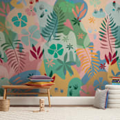"potpourri" - Wall Mural in White by Tatjana Koraksic - In a Room