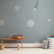 "cosmic dream" - Wall Mural in White by Sumak Studio - In a Room