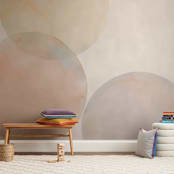 "Glow 02" - Wall Mural in White by jinseikou - In a Room