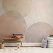 "Glow 02" - Wall Mural in White by jinseikou - In a Room