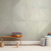 "quilt block 01" - Wall Mural in Green Spring by Leanne Friedberg - In a Room
