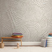 "Spotted III" - Wall Mural in Sand by Creo Study - In a Room
