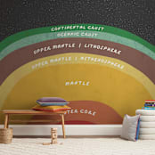 "The Earth" - Wall Mural in Magma by Erica Krystek - In a Room