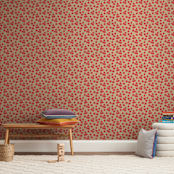 "bold cherries" - Wall Mural in Cherry by Faith Dorn - In a Room