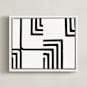 "Edges" - Art Print in Onyx by Bethania Lima - Framed Canvas