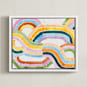 "Sun River" - Art Print in Sunshine by Lise Gulassa - Framed Canvas