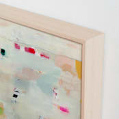 "Dotted Dash" - Art Print in Wheat by Lindsay Megahed - Frame Close-up