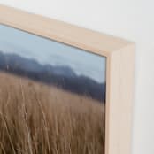 "Fields of Wheat" - Art Print in tan by Claire Duda - Frame Close-up