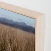 "Fields of Wheat" - Art Print in tan by Claire Duda - Frame Close-up