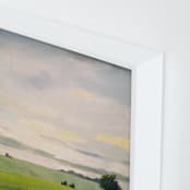 "Hilltop" - Art Print in Meadow Mist by Stephanie Goos Johnson - Frame Close-up