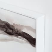 "Softly Layered" - Art Print in Matterhorn by Melanie Severin - Frame Close-up