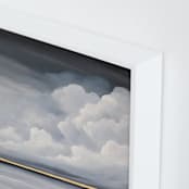 "Quiet Comfort" - Art Print in Slate Grey by Mya Bessette - Frame Close-up