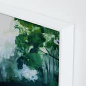 "Homeland" - Art Print in Forest Green by Brittany Fan - Frame Close-up