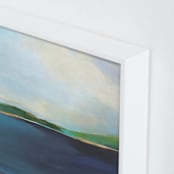 "Lake View" - Art Print in Lake Blue by AlisonJerry - Frame Close-up