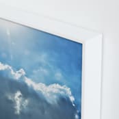 "Arise & Shine" - Art Print in Blue Skies by Charlotte Mello Stevenson - Frame Close-up