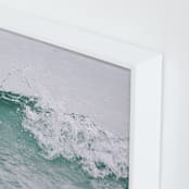 "Sea of Glass" - Art Print in Sagey Teal by Charlotte Mello Stevenson - Frame Close-up