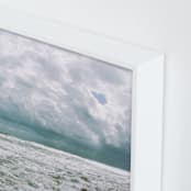 "Beachy Bliss" - Art Print in Ocean Sage by Charlotte Mello Stevenson - Frame Close-up