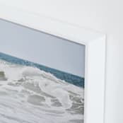 "Crash & Curl II" - Art Print in Teal Slate by Charlotte Mello Stevenson - Frame Close-up