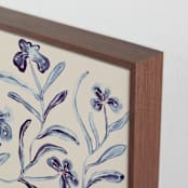 "Midnight Blossoms" - Art Print in Shadowed Lavender by Alisa Galitsyna - Frame Close-up