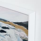 "Seafaring" - Art Print in sea mist blue by Shawnee Mills - Frame Close-up