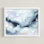 "Moody" - Art Print in Moody Blue by Melanie Severin - Framed