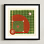"Dinger 2 Diamond in the Rough" - Art Print in Clay by Kamala Nahas - Framed